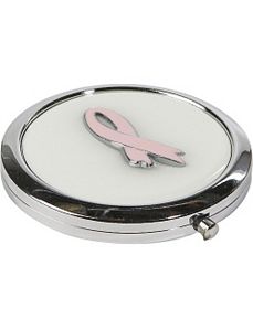 American Breast Cancer Compact Mirror by Budd Leather