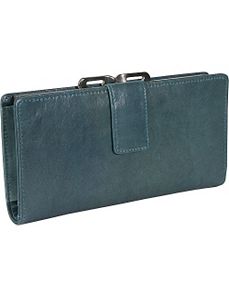 Distressed Leather Clutch Wallet by Budd Leather