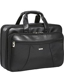 Laptop Briefcase with Retractable Shoulder Strap by SOLO