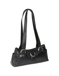 E/W Top Zip Shoulder Bag by Derek Alexander Leather