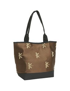 Signature Tote Dragonfly Chocolate by Sally Spicer