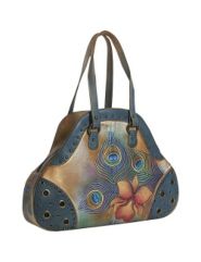 Large Shopper-Premium Peacock Flower by Anuschka