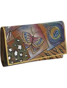 Multi Pocket Wallet/Clutch-Collage by Anuschka