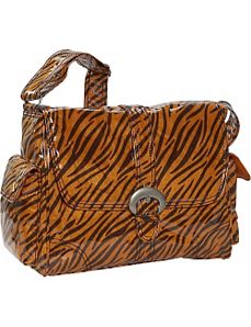 Tiger Fur Laminated Buckle Bag by Kalencom