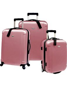 Freedom II - 3-Piece Hardside Spinner/Rolling Luggage Set by Traveler's Choice