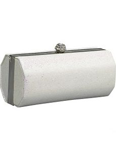 Hard Case Clutch with Rhinestone Closure by J. Furmani