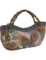 Large Rouched Hobo: Collage by Anuschka
