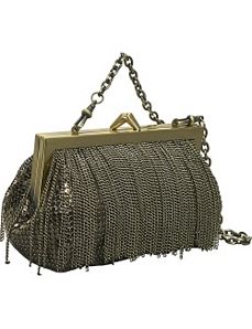 Mini Frame Bag with Chain Fringe by Whiting and Davis