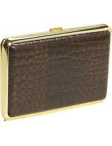 Croco Calf Large 4 Section Pill Box by Budd Leather