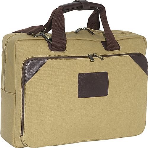 KHAKI CANVAS W/CAFE TRIM