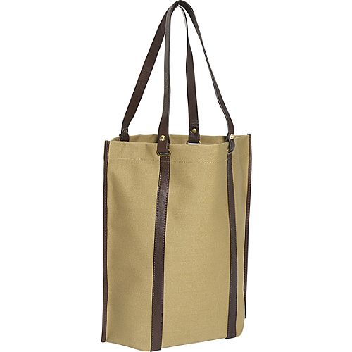 KHAKI CANVAS W/CAFE TRIM