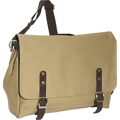 KHAKI CANVAS W/CAFE TRIM