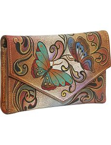 Checkbook Wallet: Henna Butterfly by Anuschka