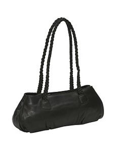 Mid size top zip with braided shoulder straps by Derek Alexander Leather