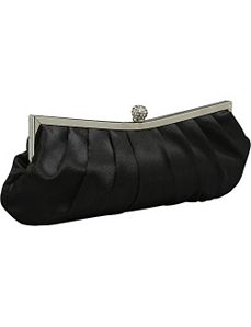 Pleated Satin Clutch by J. Furmani