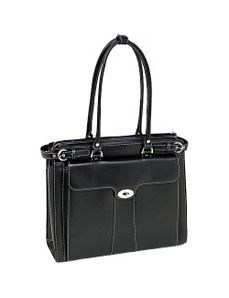 Quincy Leather 15.4' Ladies' Briefcase by McKlein USA