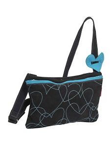 Agatha Ruiz De La Prada Hearts Suede Med Handbag by Miquelrius