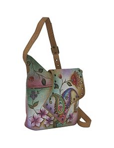 Abstract Flap Bag-Wild Hibiscus by Anuschka
