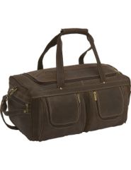 Distressed Leather Duffel by Le Donne Leather