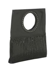 Large Studly Circle Foldover Clutch by Whiting and Davis