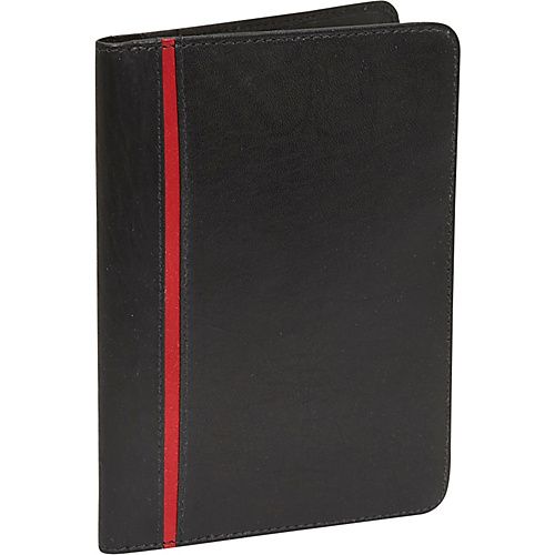 BLACK WITH RED STRIPE