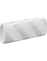 E/W Flap w/ Diagonal Stich And Pleating Clutch by Jessica McClintock