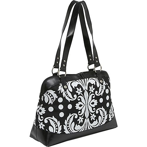 BLACK AND WHITE DAMASK