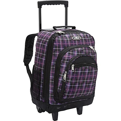 PURPLE/BLACK PLAID