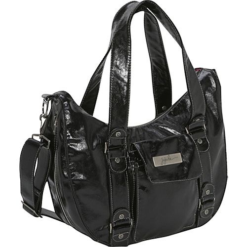 EARTH LEATHER BLACK/HOT PINK