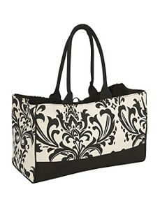 Damask Canvas Tote by Earth Axxessories