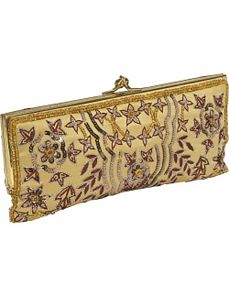 Framed Beaded Evening Clutch by Moyna Handbags