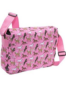 Horses in Pink Laptop Messenger Bag by Wildkin