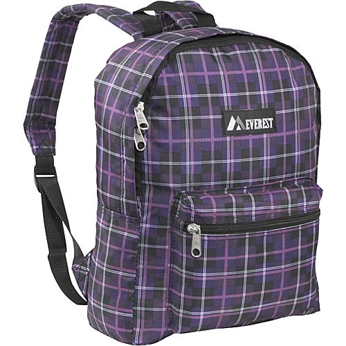PURPLE BLACK PLAID