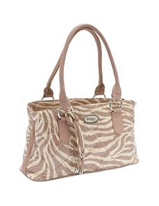 Reese Bag, Tan Zebra by Donna Sharp