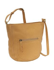 Top Zip Bucket Bag