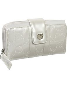 Hello Kitty Ivory Patent Embossed Wallet by Loungefly