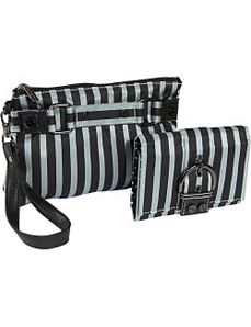 Stripe Cosmetic Wristlet and Wallet by Sydney Love