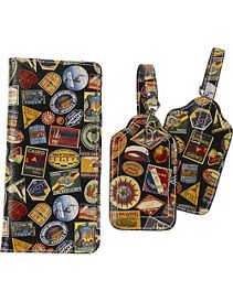 Vintage Hotel Luggage Tags and Passport Holder by Sydney Love