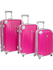 Malibu 3 Piece Hardside Spinner Luggage Set by Beverly Hills Country Club