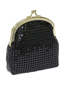 Metal Mesh single coin purse by Magid