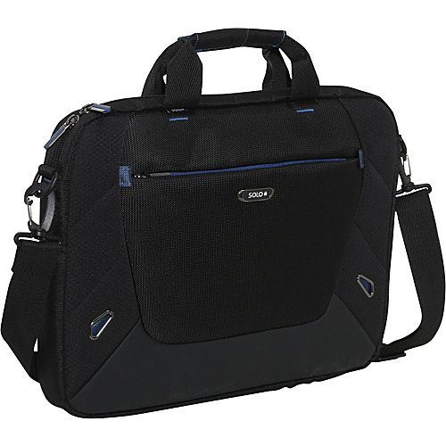 BLACK WITH BLUE TRIM