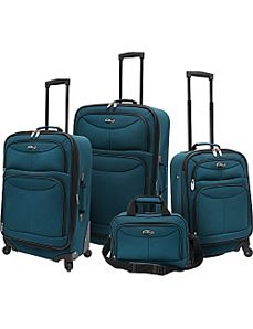 4 Piece Exp Spinner Luggage Set by U.S. Traveler