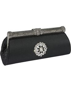 Silk Evening Clutch with Broach by Moyna Handbags