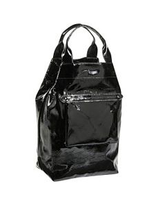 Soft Patent North South Tote by Echo