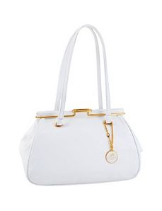 Leather E/W Double Handle Snap Clip by Koret Handbags