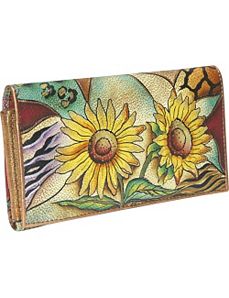 Multi Pocket Wallet/Clutch: Sunflower Safari by Anuschka