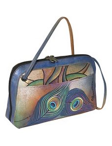 Anuschka Multi Compartment All-Round Zip: Peacock by Anuschka