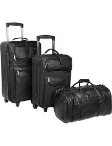 Leather 3 Pc. Set Traveler by AmeriLeather