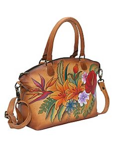 Medium Convertible Satchel - Tropical Paradise by Anuschka