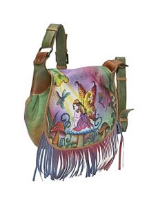 Fringed Flap Saddle Bag - Enchanted Fairy by Anuschka